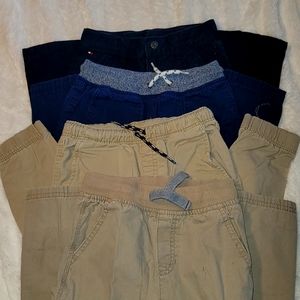 Boys pants sizes 6/7 navy blue and kaki